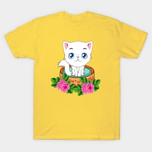 Cute Cat Animal Chubby T-Shirt